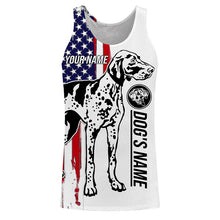Load image into Gallery viewer, German Shorthaired Pointer American flag shirt, Personalized name GSP shirt, t shirts, hoodie FSD3359