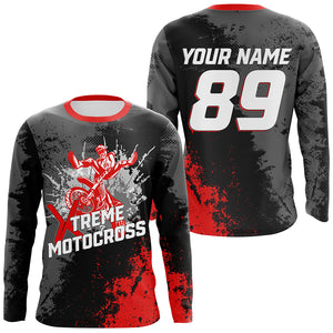 Xtreme Motocross Jersey UPF30+ Custom Dirt Bike Racing Shirt Youth Men Women Off-road Motorcycle NMS1433