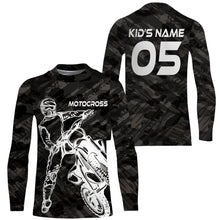 Load image into Gallery viewer, Camo Motocross Personalized Jersey UPF30+ UV Protect, Dirt Bike Racing Motorcycle Off-road Racewear| NMS449