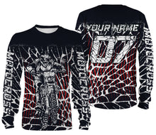Load image into Gallery viewer, Motocross Racing Custom Jersey Adult Kid Long Sleeves, Dirt Bike Motorcycle Off-road Riders Racewear| NMS326