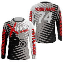 Load image into Gallery viewer, Custom Number Motocross Jersey UPF30+ Dirt Bike Shirt Youth Men MX Racing Offroad Motorcycle Biker NMS1406