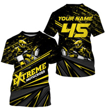 Load image into Gallery viewer, Extreme Motocross Personalized Jersey UV Protect, UPF 30+ Dirt Bike Youth Long Sleeves MX Racewear| NMS370