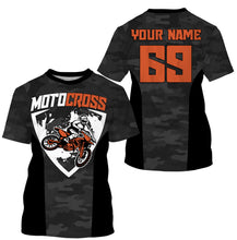 Load image into Gallery viewer, Motocross Personalized Riding Jersey UPF 30+ UV Protect, Dirt Bike Riders Motorcycle Racewear| NMS394