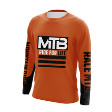 Load image into Gallery viewer, Mountain Bike Long Sleeve Jersey, Custom MTB Downhill Bike BMX Racing Cycling Shirt UV Protection| JTS494