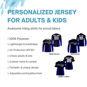 Personalized MX racing jersey youth women men Motocross UPF30+ dirt bike off-road motorcycle shirt PDT317