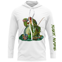 Load image into Gallery viewer, Bass fishing bass fish drink beer ChipteeAmz's art UV protection long sleeves personalized gift AT068