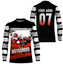 Load image into Gallery viewer, Custom Motocross Racing Jersey UPF30+ UV Protect, Dirt Bike Wheel Mark Off-Road Riders Racewear| NMS442