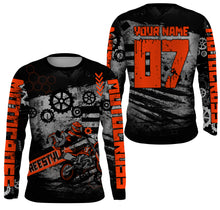 Load image into Gallery viewer, Custom red racing jersey UPF30+ youth men women MX shirt dirt bike freestyle off-road motorcycle PDT06