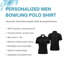 Load image into Gallery viewer, Apparently We are Trouble When We Bowl Together Bowling Polo Shirt Men Custom Bowling Team Jersey BDT90
