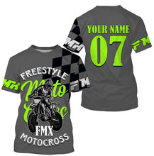 Load image into Gallery viewer, Freestyle Motocross Jersey FMX Personalized UPF30+ Shirt Adults &amp; Kid Dirt Bike Riders Motorcycle Racing| NMS688