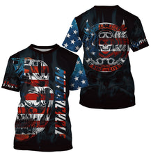 Load image into Gallery viewer, Patriotic Motorcycle Jersey UPF30+ Personalized Skull Biker Riding Shirt American Off-Road Jersey| NMS731