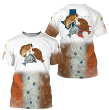Load image into Gallery viewer, Texas Slam fishing drink beer with ChipteeAmz's art custom name UV protection UPF +30 shirts AT002