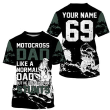 Load image into Gallery viewer, Motocross Dad Personalized Riding Jersey UPF30+ Dirt Bike Dad Biker MX Racing Dad Motorcycle| NMS524