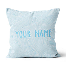 Load image into Gallery viewer, Blue Liquid Paints Custom Name Pillow Personalized Cool Golf Gifts LDT1131