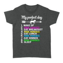 Load image into Gallery viewer, Horse Lover Shirt Horseback Riding Women's T-shirt My perfect day - Love Horse gift ideas - FSD843
