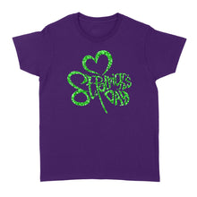 Load image into Gallery viewer, Men Women's St. Patrick's Day Shamrock T-Shirt - FSD1399D07