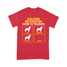Load image into Gallery viewer, Golden Retriever Standard T-shirt | Funny Guide to Training dog - FSD2402D08