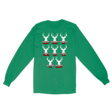 Load image into Gallery viewer, Funny Christmas Reindeer Hunter Shirt, Deer Hunter Gift D02 NQS2460 Standard Long Sleeve
