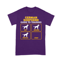 Load image into Gallery viewer, German Shepherd Standard T-shirt | Funny Guide to Training dog - FSD2401D08