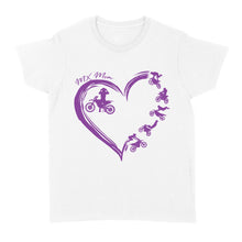 Load image into Gallery viewer, MX Mom Women T-shirt, Motocross Mom Mother's Day Gift, Mom of A Rider Motorcycle Off-road| NMS353 A01