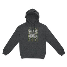 Load image into Gallery viewer, Hunting solves most of my problems, fishing solves the rest camo American flag D01 NQS3034 Hoodie