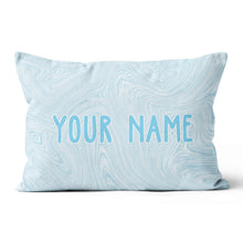 Load image into Gallery viewer, Blue Liquid Paints Custom Name Pillow Personalized Cool Golf Gifts LDT1131