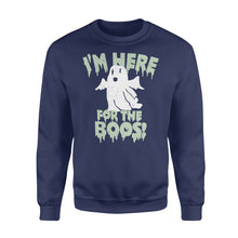 Load image into Gallery viewer, I'm here for the boos - Standard Crew Neck Sweatshirt