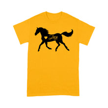 Load image into Gallery viewer, Customized name horse gifts for girls, Gift For Horse Owner, Horse Trainer Gift, Horse Lover Gift, Cowgirl, Riding Tee D06 NQS2682 - Standard T-Shirt