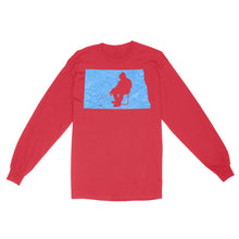 Load image into Gallery viewer, North Dakota Ice Fishing Shirts, Winter Fishing North Dakota State Love Fishing Long Sleeve - FSD2926 D06