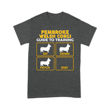 Load image into Gallery viewer, Pembroke Welsh Corgi Standard T-shirt | Funny Guide to Training dog - FSD2409D08