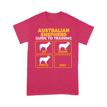 Load image into Gallery viewer, Australian Shepherd Standard T-shirt | Funny Guide to Training dog - FSD2410D08