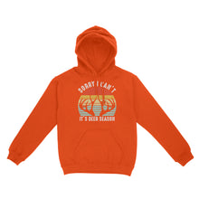 Load image into Gallery viewer, Sorry I can't It's deer season funny vintage hunting deer horn shirt D06 NQS2520 Standard Hoodie