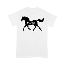 Load image into Gallery viewer, Customized name horse gifts for girls, Gift For Horse Owner, Horse Trainer Gift, Horse Lover Gift, Cowgirl, Riding Tee D06 NQS2682 - Standard T-Shirt