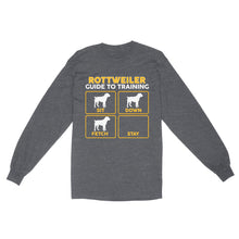Load image into Gallery viewer, Rottweiler Standard Long Sleeve | Funny Guide to Training dog - FSD2405D08
