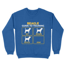 Load image into Gallery viewer, Beagle Standard Sweatshirt | Funny Guide to Training dog - FSD2404D08